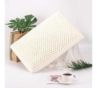 Talatex Oreiller Dunlop en latex naturel - Fermeté moyenne, soutien moyen pour les douleurs au cou et aux épaules | Cœur en latex pur, design respirant | Idéal pour les personnes dormant sur le côté