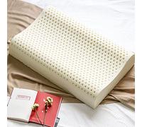 Talatex Oreiller ergonomique en latex pour soulager les douleurs du cou et des épaules | Design Dunlop naturel réglable | Soutien ferme moyen | Housse respirante et lavable | Cadeau de sommeil parfait
