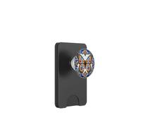 Talavera Mosaïque Florale Monarque Papillon PopSockets PopWallet pour MagSafe