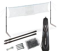 Talbot-Torro Accessoires de Badminton SET DE FILETS TELESCOPIQUES (réglable en hauteur 125-155cm)
