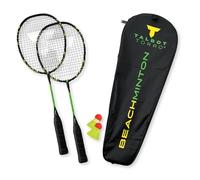 Talbot Torro® Beachminton Set, 2 Raquettes, 2 Balles, 1 Sac de Transport