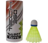 Volants de badminton TECH 350, jupe: jaune, vitesse: bleu/moyen