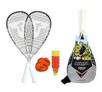 Talbot-Torro Speed-Badminton Premium-Set SPEED 7700, set complet de qualité supérieure, 2 raquettes en graphite composite 58,5cm, 6 volants résistants au vent, set complet: plots/lignes de démarcation