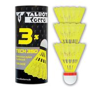TALBOT TORRO Tech 350 Volants de badminton rapides, lot de 3 - jaunes