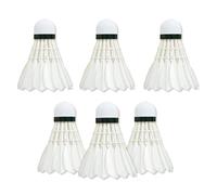 Talbot Torro Volants HIT750 en Plumes Naturelles - Lot de 6 - Véritables Plumes Blanches, Tête en Liège - Vitesse Lente 77 - Idéal pour Le Loisir et l'Entraînement