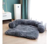 TALCON Canapé pour chien et chat avec fond antidérapant - Housse de protection en peluche douce lavable pour chiot et chat de grande et moyenne taille - Réduit l'anxiété des animaux domestiques (105 x