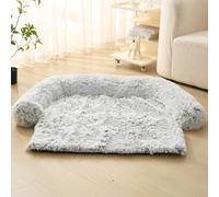 TALCON Housse de canapé pour chien et animal de compagnie - Tapis orthopédique en peluche douce apaisante avec base antidérapante, pour soulager le sommeil des chiens de petite, moyenne et grande