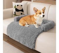 TALCON Housse de protection apaisante pour chien et chat en peluche moelleuse pour animal de compagnie, lavable, pliable avec fond antidérapant, tapis de lit pour chiens de grande et moyenne taille