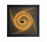 TaLcuS Kit 3D String Art Craft pour débutants, Kit d'art De Cordes À Faire Soi-même pour Adultes Et Enfants Fournitures d'art pour Enfants String Winding Wall Art(with Frame)
