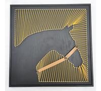 TaLcuS Kit d'art à Cordes DIY for Adultes, kit d'art à Cordes avec Cadre Photo en Bois, Animal 3D, kit de Bricolage Tout Compris avec Instructions(A5,30 * 30cm)