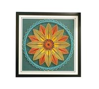 TaLcuS Kit de Bricolage 3D DIY String Art Crafts,d'art Et D'Artisanat À Cordes, Kit d'art De Cordes À Faire Soi-même pour Adultes Et Enfants Fournitures d'art pour Enfants String(A1,40 * 40CM)