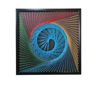 TaLcuS Kit de Bricolage 3D DIY String Art Crafts,d'art Et D'Artisanat À Cordes, Kit d'art De Cordes À Faire Soi-même pour Adultes Et Enfants Fournitures d'art pour Enfants String(A11,40 * 40CM)