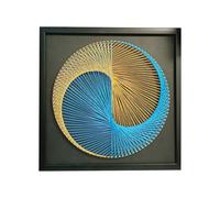 TaLcuS Kit de Bricolage 3D DIY String Art Crafts,d'art Et D'Artisanat À Cordes, Kit d'art De Cordes À Faire Soi-même pour Adultes Et Enfants Fournitures d'art pour Enfants String(A6,40 * 40CM)