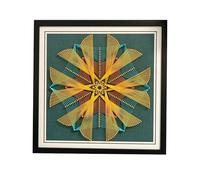 TaLcuS String Art Handmade Decoration,Kits de Bricolage créatifs avec Outils de décoration, Peinture à Ongles, String sans Fermeture éclair, Cadeaux pour Adultes et Enfants(A1,30 * 30CM)