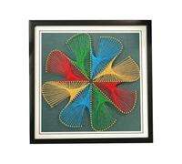 TaLcuS String Art Handmade Decoration,Kits de Bricolage créatifs avec Outils de décoration, Peinture à Ongles, String sans Fermeture éclair, Cadeaux pour Adultes et Enfants(A7,40 * 40CM)