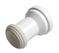TALEA Manchon de Raccordement Rigide pour Toilettes, Tuyau d'Évacuation Droit, Kit de Connexion WC, Blanc