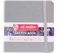 Talens Art Creation carnet de croquis argenté brillant 12 x 12 cm, 140 g, 80 feuilles