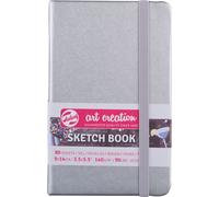 Talens Art Creation Carnet de croquis argenté brillant 9 x 14 cm, 140 g, 80 feuilles
