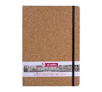 Talens Art Creation - Carnet de croquis en liège 21x29,7 cm - 140 g/m² - 80 feuilles - Papier sans acide pour le dessin, le journal, les médias mixtes