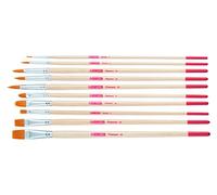 Talens Art Creation - Lot de 10 pinceaux - 4 Ronds, 2 languettes de Chat, 4 Plates (Polyester).