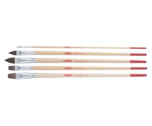 Talens Art Creation Lot de 5 pinceaux : 1 Rond, 2 Langues de Chat, 2 Plats (Poils de Boeuf)