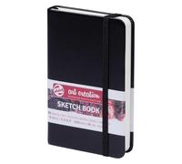 Royal Talens Carnets à croquis avec revers rigide 80 feuilles 140 g/m² 9 x 14 cm Couverture noire