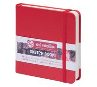 Carnet Croquis 12x12 Cm - 80 Feuilles - 140g - Rouge - Royal Talens