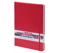 Talens Art Creation Paper - Sketchbook Rouge 21x29.7cm 140g 80 feuilles - Sans acide Idéal pour le dessin, le journal et les techniques mixtes