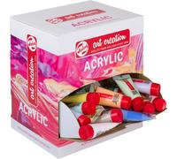 TALENS Art Creation - Peinture acrylique TAC Pastel 12ml 100pcs Assorti | Distributeur de 100 pièces