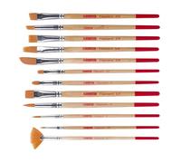 Royal Talens Pinceaux Art Creation – 12 pinceaux synthétiques multicolores, assortiment de formes
