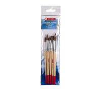 TALENS ART CREATION Set de 5 pinceaux à aquarelle - Poney/Polyester