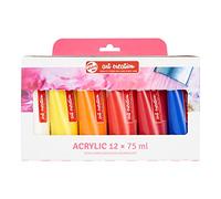Talens Art Creation Set de peinture acrylique, 12 couleurs (tubes de 75 ml) | Peinture pour adulte