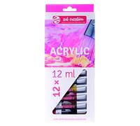 Royal Talens - Set d'initiation peinture acrylique Art Creation (12 couleurs, tubes 12 ml)