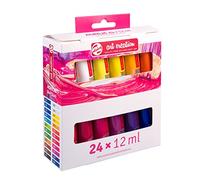 Talens Art Creation Set d'initiation à la peinture acrylique, 24 couleurs (tubes de 12 ml) | Peinture pour adulte