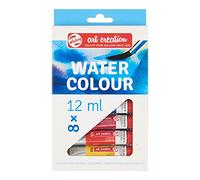 Talens Art Creation Set d'initiation à l'aquarelle avec 8 couleurs (tubes de 12 ml) | Peinture pour adulte