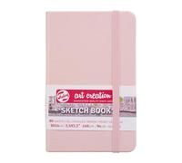 Talens Art Creation Sketchbook 9x14cm Pastel Pink - 80 feuilles de papier sans acide 140g - Idéal pour le crayon, l'encre, le fusain et l'acrylique