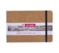 Talens Art Creation Sketchbook Cork - 21x14.8cm, 140g, 80 feuilles - Idéal pour les crayons, pastels, acryliques et autres