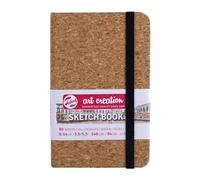 Talens Art Creation Sketchbook Cork - 9x14 cm 140g 80 feuilles - Papier sans acide pour le dessin et le journal intime