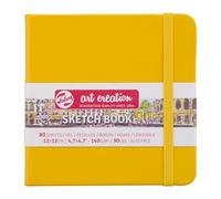 Talens Art Creation Sketchbook - Jaune d'or - 12x12 cm - 140g - 80 Feuilles - Papier à dessin sans acide