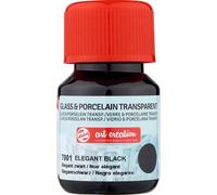 Talens Art Création Verre et Porcelaine Transparent Bouteille 30 ml Noir Élégant 7001