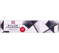 Talens - charbon de bois moyen, boîte de 25 bâtonnets