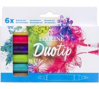 TALENS ECOLINE - Marqueur Duotip Ecoline Botanical Set 6 couleurs | Mettre un 6 pièces