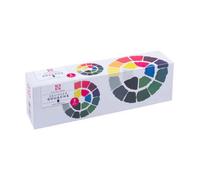 Talens Gouache Extra Fine Quality - 5 x 50 ml Bottles Set - Artist's Matt Finish Paint - Essential Primary Colours - Super Pigmented & Blendable - Non-Waterproof - Ready to Use Glass Bottles