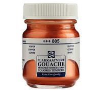 Talens Gouache extra fine - Cuivre 805 - Flacon de 50 ml - Finition mate très pigmentée - Consistance lisse