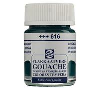 Talens Gouache Extra Fine Qualité - Vert émeraude 616 - Flacon de 16 ml - Haute intensité pigmentaire - Finition mate - Consistance lisse - Retravaillable - Art et design professionnels