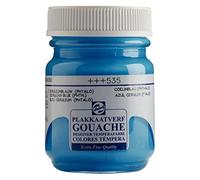 Talens Gouache Extra Fine Quality - 50 ml Bleu céruléum (phtalo) 535 - Peinture mate hautement pigmentée