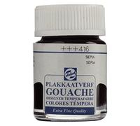 Talens Gouache Extra Fine Quality - Flacon 16 ml Sépia 416 - Peinture mate hautement pigmentée