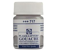 Talens Gouache Extra Fine Quality - Gris froid 717 - Flacon de 16 ml - Peinture mate hautement pigmentée