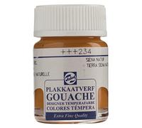 Talens Gouache Extra Fine Quality - Terre de Sienne naturelle 234 - Finition mate très pigmentée - Flacon de 16 ml