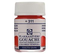 Talens Gouache extra fine - Vermillon 311 - Flacon de 16 ml - Peinture très pigmentée, finition mate